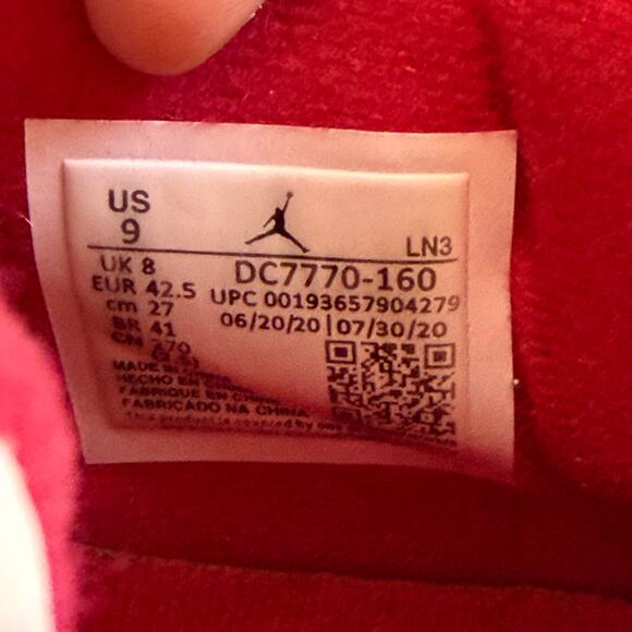 Nike Air Jordan 4 IV Fire Red/White (DC7770-160) Custom Sneakers Shoe Men Size 9 main image 16